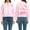 Light Pink, variant on Movie Satin Bomber Jacket w/Printed Lining and Applique Letters