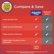 Equate Dairy Relief Lactase Enzyme Caplets, Original, 120 Count, Compare to Lactase Enzyme in Lactaid® Fast Act