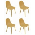 thumbnail image 2 of Set de 4 Sillas Ergonómicas de 79 cm Color Mostaza Ideen, 2 of 7