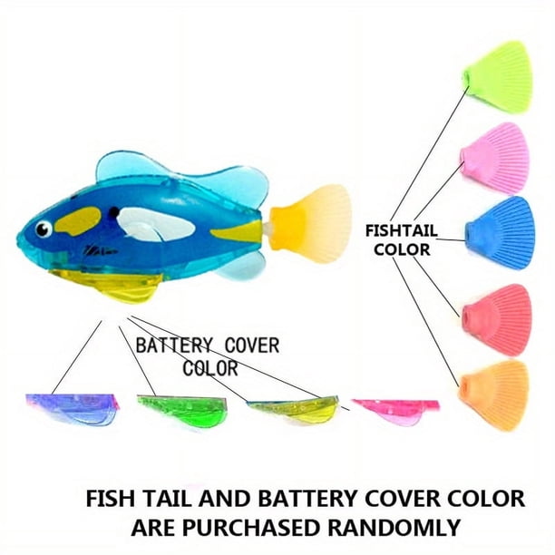 Cat Interactive Electric Fish Toy Water Cat Toy For Indoor Play Swimming Robot Fish LED Light Toys