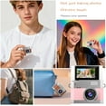 thumbnail image 6 of Thumb-Sized Flip Screen Mini Digital Camera, Retro CCD Sensor, 180° Rotating Screen, 64GB TF Card & OTG Adapter, Compact Digital Camera for Students & Campus Life, 6 of 7