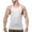 White, variant on WAENQINLA Men's Stringer Tank Top Bodybuilding Gym Workout Y-Back Tank Shirt Breathable Solid Color Crewneck Mesh Vest