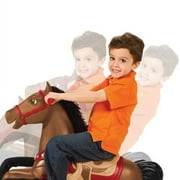 Radio Flyer Blaze Interactive Riding Horse، Brown Ride-on Pony for Kids 2-6 Years، Realistic Sounds