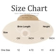 thumbnail image 3 of Clossjun Solid Straw Wide-Brim hat with Daisy Decor, UV-Protective, Lightweight for Trips., 3 of 7