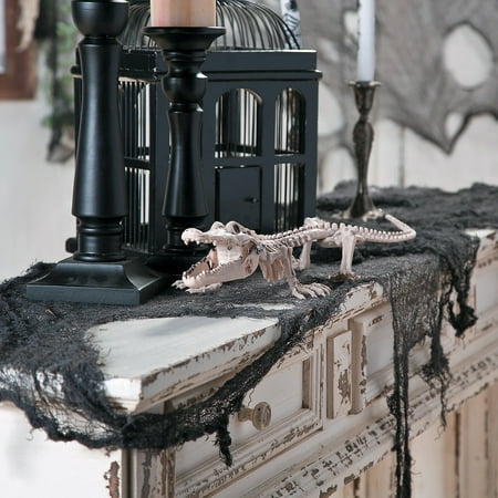 Fun Express - Halloween Skeleton Crocodile for Halloween - Home Decor - Decorative Accessories - Home Accents - Halloween - 1 Piece