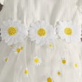 thumbnail image 4 of KPOPLK 2 Piece Baby Girl Outfit Summer Tulle Romper DressBubble Bodysuit and Bow Headband Set 0 3 6 9 12 18 Months(0-3 Months,White), 4 of 6