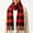 Red(ladies Scarves), variant on Women's Buffalo Check Fringe Scarf Wrap Bold Warm Winter Essential