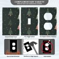 thumbnail image 3 of Yayeee Blank Wall Plate Cover 1-Gang 4.5"x2.7" Home Unused Decorative Outlet, Green Christmas Trees, 3 of 7