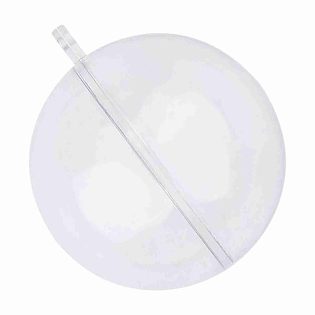 Dioche 20 Piezas Adornos Rellenables De Plástico Transparente De Navidad, Bola De Plástico Transparente Rellenable Para Bricolaje, Adornos De Decoración Navideña Para Bodas,