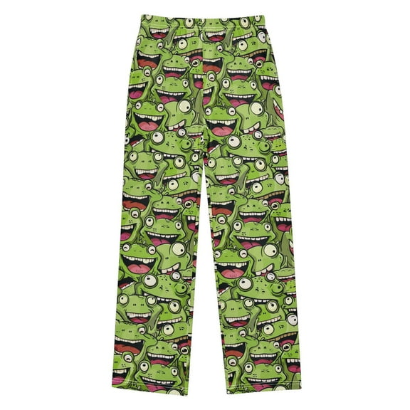 joogoo Cute Doodle Frog Pajama Pants Pj Bottoms Sleepwear Lounge L