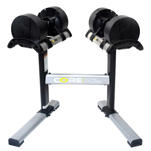 Core Home Fitness Adjustable Dumbbell Set and Stand