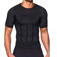 thumbnail image 1 of Mens Slimming Body Shaper Seamless Compression Shirt Tummy Control Slimmer Shapewear Gynecomastia Undershirt L White, 1 of 5