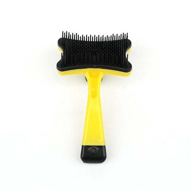 Cepillo Profesional Para Mascotas, Cepillo Autolimpiante, Utilizado Para Eliminar Esputo Y Suelto, 1 Uds.-amarillo ER