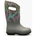 thumbnail image 2 of Bogs Girls' York Star Heart Rain Boot Round Toe Grey 5 D, 2 of 5