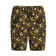 thumbnail image 4 of Gaeub Flying Furry Honey Bees Printed Men's Short Pajama Pants, Lightweight Lounge & Sleep Bottoms Keep You Cool - Small, 4 of 9