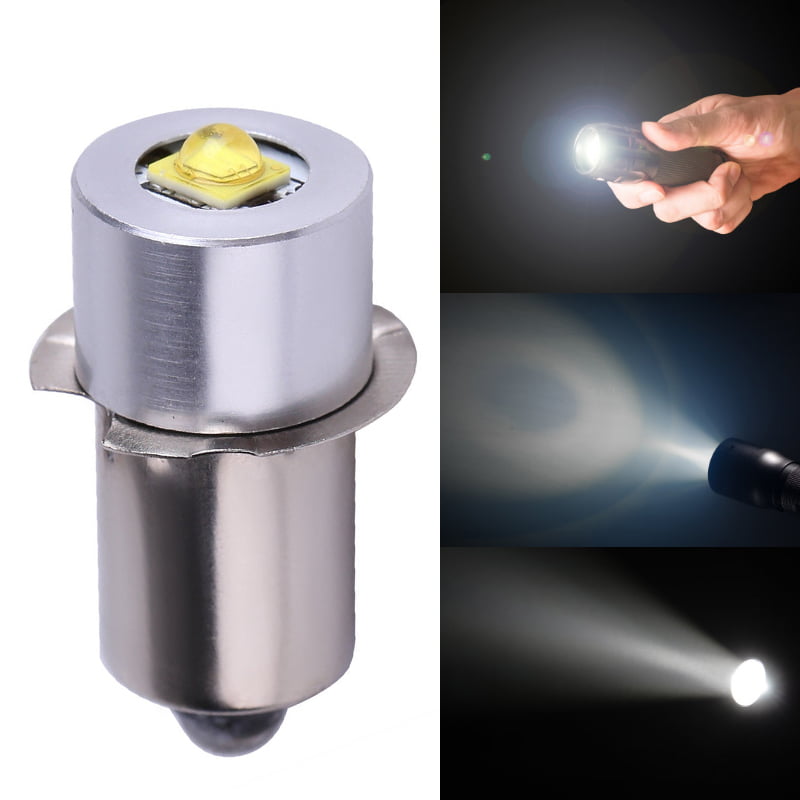 1x 5W 6-24V P13.5S Led Flashlight Lantern Work Light Replace Bulb 6000K White US 