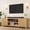 Wood Color, variant on GOCAPTAIN Modern Fluted TV Stand for TVs up to 80", Home Entertainment Center with Storage & Adjustable Shelves for Living Room, Antique White