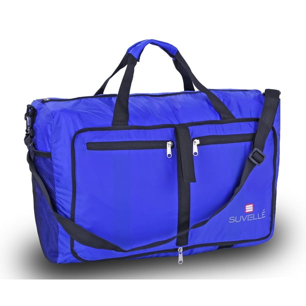 Suvelle Lightweight 21&quot; Travel Foldable Duffel Bag For Luggage Gym Sports Water Resistant Nylon ...