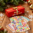 thumbnail image 7 of Japceit Colorful Christmas Letter Stickers, 10-Piece Alphabet Number Shape Decals, Festive Decorative Labels for Gift, Package, 7 of 7