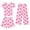 Pink, variant on REDARER Girls Heart Print Pajamas Outfits 3 Piece Short Sleeve Top and Shorts and Pants Soft Comfy Daily Wear for Girls Holiday Family Party Outfit,7-8 Years