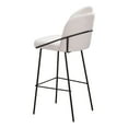 thumbnail image 5 of Jambi Barstool Ivory Barstool, Modern Style, Shearling style fabric, Plywood, Indoor Bar, 5 of 5