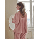 thumbnail image 4 of Ropa de casa de manga larga de lana coral para otoño e invierno, traje de mujer con forro polar, pijama grueso y cálido, ropa exterior de primavera y otoño para mujer, 4 of 5