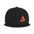 thumbnail image 2 of DouZhe Flat Brim Cap Snapback Hat, Funny Humor Warning Prints Adjustable Black Adult Baseball Cap, 2 of 7