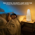 thumbnail image 6 of WBM Selenite Crystal Lamp, Wooden Base, Healing & Calming Properties, White Tall Crystal for your Room, 6 of 7