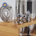 thumbnail image 3 of CNV Deluxe Barware Tool Set with Sleek Rectangular Wooden Organizer, Premium 304 Stainless Steel Shaker Kit for Modern Home Bar Decor, All-In-One Drink Mixer Set for Professionals and Beginners, 3 of 7