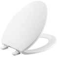 thumbnail image 1 of Asiento de inodoro Kohler Brevia alargado blanco con cierre rápido H, 1 of 8
