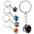 thumbnail image 3 of 5pcs Creative Planet Pendant Keychain Time Starry Sky Hanging Key Rings Bag Hanging Pendant Ornament for Boys Girls Mixed Pattern, 3 of 4