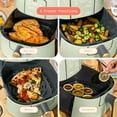 thumbnail image 4 of Beautiful 6 Qt Air Fryer with TurboCrisp Technology, EverGood Ceramic Nonstick Coating, Sage Green by Drew Barrymore, 4 of 18