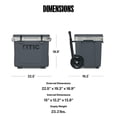 thumbnail image 6 of RTIC Ultra-Light 42 Qt Wheeled Hard-Sided Ice Chest Cooler, Fits 56 Cans, Grey, 6 of 8