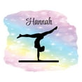 thumbnail image 2 of Personalized Sports Wall Decals for Gym - Gymnastics Equipment Balance Beam Bars Rings Matt Wall Sticker Decal With Easy Installation Instructions Custom Name Sticker - Size: 40 In x 32 In, 2 of 5