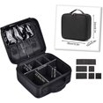 thumbnail image 2 of Bolsa de maquillaje de viaje, bolsas de cosméticos grandes, estuche organizador de cosméticos profesional, estuches de tren para artista de maquillaje, estuches de tocador impermeables, 2 of 5