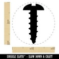 thumbnail image 2 of Screw Silhouette Woodworking Tools Self-Inking Rubber Stamp Ink Stamper - Fuchsia Ink - Mini 1/2 Inch, 2 of 7