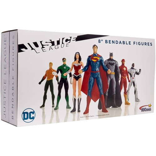 Wonder woman superman cyborg batman Justice League 8 inch Bendable Figures 