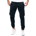 thumbnail image 3 of DYMADE Men's Full Length Pocket Mid Waist Straight Fit Cargo Pants, 3 of 5
