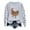 Z1-Light Gray, variant on Shadoumai Christmas Chicken Graphic Sweatshirts For Women Crew Neck Pullover Cute Xmas Long Sleeve Crewneck Sweatshirt Pullover Tops