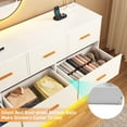 thumbnail image 4 of Blotout 10 Drawers Dresser w/Power Outlet, 60000 Colors Lights, 63''Long Wooden Dresser Chest w/Anti-toppling Design, Metal Handles Dresser for Living Room, Hallway, Entryway, Bedroom, 4 of 7
