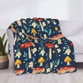 thumbnail image 4 of Throw Blanket for Couch, Colorful Mushrooms (4) Super Soft Fuzzy Comfy Warm Throw Blanket, Cuteness Lightweight Cozy Plush Flannel Blanket & Throws for Sofa and Bed All Season, 4 of 5