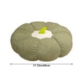 thumbnail image 2 of Beollynier 17.7 Inch Pumpkin Floor Cushion and Throw Pillow Set Thick Cotton Linen Fluffy Pouf for Living Room Bedroom Couch Party Decor Gift, 2 of 6