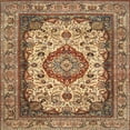 thumbnail image 1 of Ahgly Company Machine Washable Indoor Square Traditional Dark Sienna Brown Area Rugs, 7' Square, 1 of 7