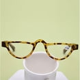 thumbnail image 4 of Womens Half Moon Spring Hinge Reading Glasses 3.5 Men Fashion Tortoiseshell Classic Readers +3.5, 4 of 5