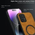 thumbnail image 5 of Mantto for Samsung Galaxy A53 5G Case Compatible with MagSafe Charging, Vegan PU Leather Slim Classic Luxury Elegant Thin Drop Protection Protective Cover for Samsung Galaxy A53 5G, Brown, 5 of 9
