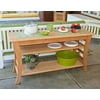 Creekvine Designs Wooden Furniture Western Red Cedar Natural 58" Entertaining Buffet Table Made In USA