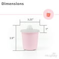 thumbnail image 6 of Re-Play Tiny Tumblers with Sip Lid - 6oz 3-Pack Toddler Drinking Cup - Dishwasher safe - Made in the USA - BPA-Free - Stackable - Pixel Blush, 6 of 10
