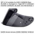 thumbnail image 2 of Visera protectora para casco MT-V-14 Cola lente de cascos de moto, 2 of 6