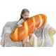 thumbnail image 1 of Almohada de varita de almohada de 100 cm, almohada de pan, lumbar suave, juguete de peluche divertido de comida para almohada, fondo de fotografía, almohada de respaldo de sofá, decoración del hogar, 1 of 5