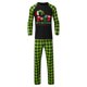 thumbnail image 2 of Conjuntos de pijamas navideños familiares a juego Grinch 2024, pijama de Grinch con parte superior y pantalones de pijama a cuadros, pijama de Grinch para niños y adultos para la familia, Hombres XXL, 2 of 4